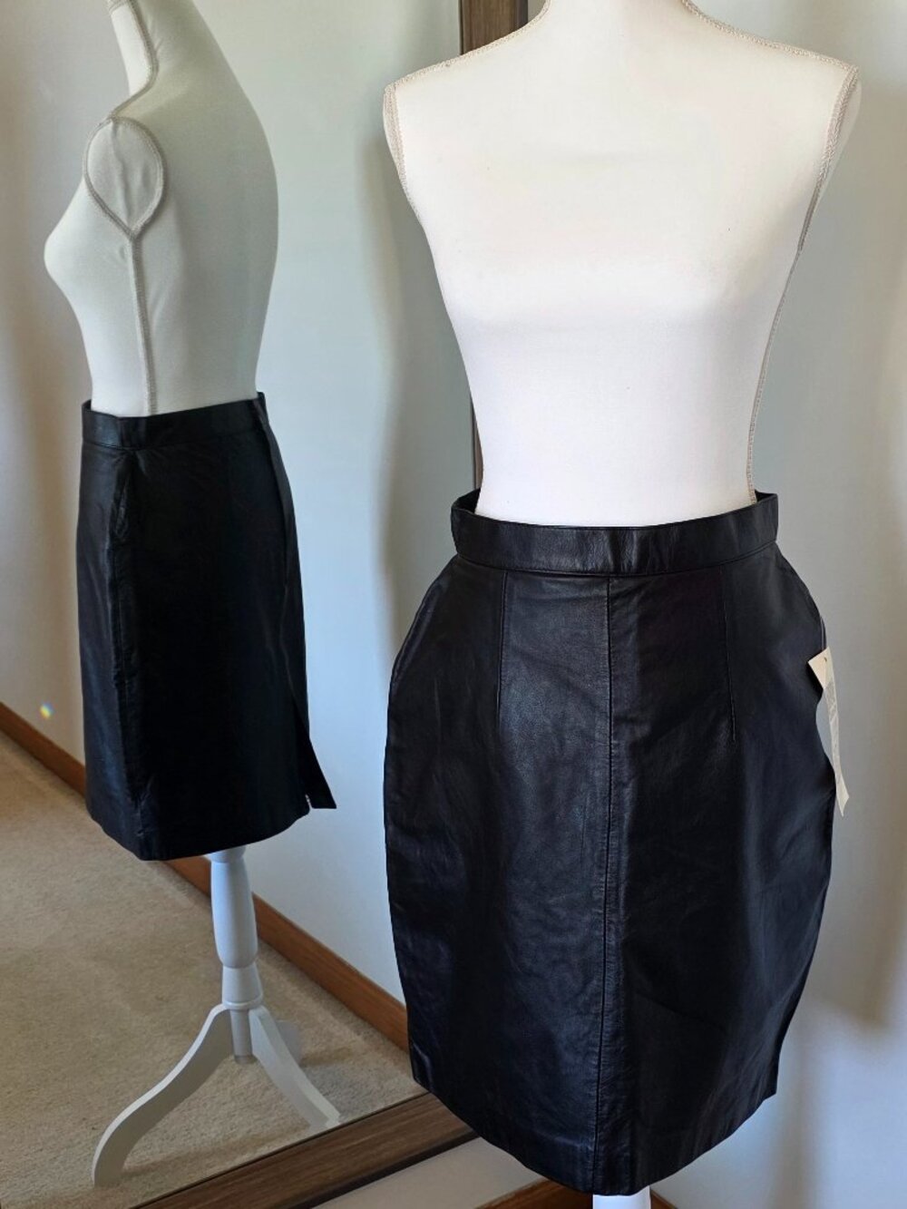 Pelle Club Leather Pencil Skirt